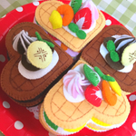 ＊受注制作＊フェルトままごと❤️ハートワッフル