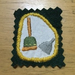 手刺繍ほのぼのアップリケ 〜お掃除