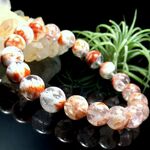 年末セール￥2900→￥2320《セリサイトインクォーツ　9.5ｍｍ》3255（1点物現物画像）