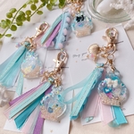 海のシャカシャカキーホルダー　キラキラレジンチャーム①