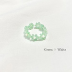 ビーズリング 𓏸𓈒𓂃Green