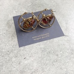 Saturn  hoop・gold ピアス