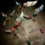 宝石の翼 ブローチ ③