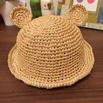 麦わら帽子 くま耳