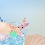<オブジェ>〜海のジュースグラス〜イチゴミルクウミウシ