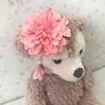 犬用❤︎和風髪飾り❤︎ピンク色