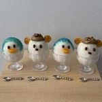 20時販売開始します。ミニチュアクマとペンギンのかき氷