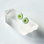ペリドット crochet ピアス／イヤリング