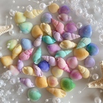 人気　クラムシェル　巻き貝　ミックス　50個　カラフル　レジン　ハーバリウム　二枚貝　リース　ハンドメイド