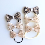 送料無料🎀3色のインド刺繍リボン🎀ヘアゴム/ヘアバンド(親子リンク/ヘアピン/ヘアゴム/ヘアバンド/リボン/刺繍リボン/インド刺繍/親子リンク/姉妹リンク)