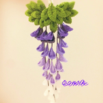 藤の花  髪飾り  つまみ細工