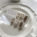 3点セット C (天然石/淡水パール/シェル/ピアス/イヤリング)