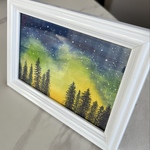 水彩画　絵画　原画『星空』