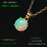 📹️動画ｱﾘ✨素晴らしい輝き✨プレシャスオパールNo.1【宝石質】✨Silver925.ジュエリー天然石ネックレス💫 頑張るご自身へのご褒美に💕