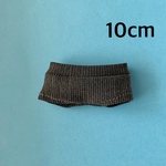 10cmぬいぐるみ用　ストレッチパンツ(ダークグレー)