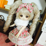 オビツ11服♪お花ワンピ♪ピンク