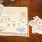 フレークシール　BOOK CAFE