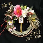 No.11　しめ縄　しめ縄リース　お正月飾り　おしゃれ　しめ飾り　お正月リース