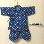 富士山柄 甚平♡navy♡