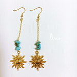 ✴︎再再販✴︎太陽のゆらゆらピアス
