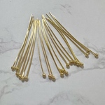 30個　ボール0.12mm パーツ　ゴールド　イヤリング  アクセサリー パーツ ハンドメイド　 