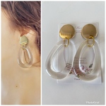 ゴールド♡クリアオーバル