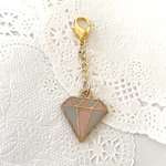 【送料込】ダイヤモンドチャーム💎ブルー✖️ピンク2