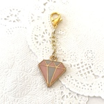 【送料込】ダイヤモンドチャーム💎ピンク✖️ブルー1