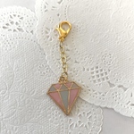 【送料込】ダイヤモンドチャーム💎ピンク✖️ブルー2