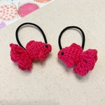 金魚のあみぐるみヘアゴム（受注製作）