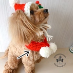 ペット用♡マフラー　クリスマスカラー