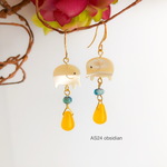 象⭐︎天然石　ピアス