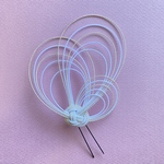 白×白金水引ピン