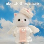シルバニアファミリー　ハンドメイド赤ちゃん　お洋服*80 　天使　エンジェル