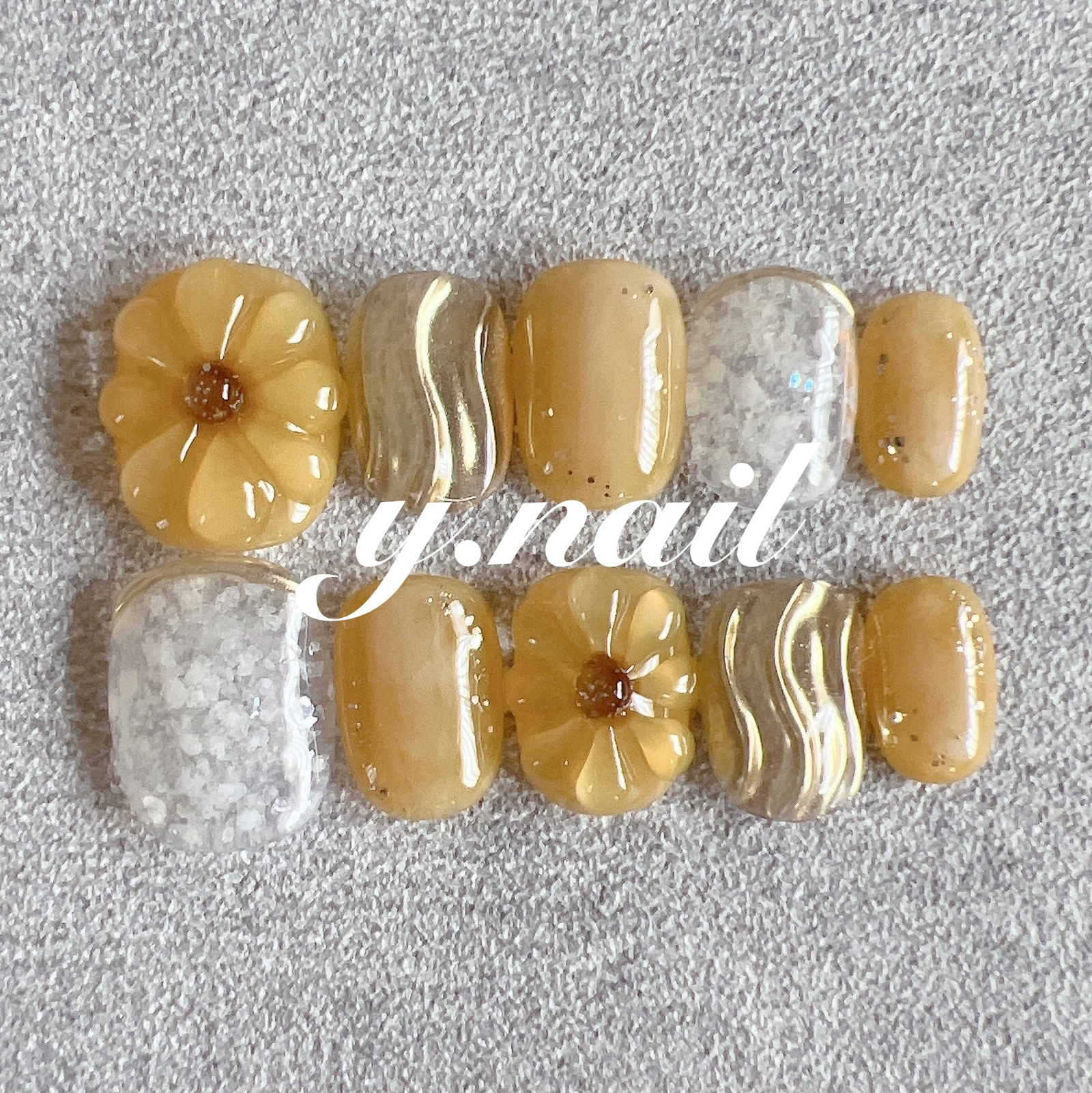 ネイルチップ ひまわり 向日葵 - y.nail | minne byGMOペパボ 国内最大
