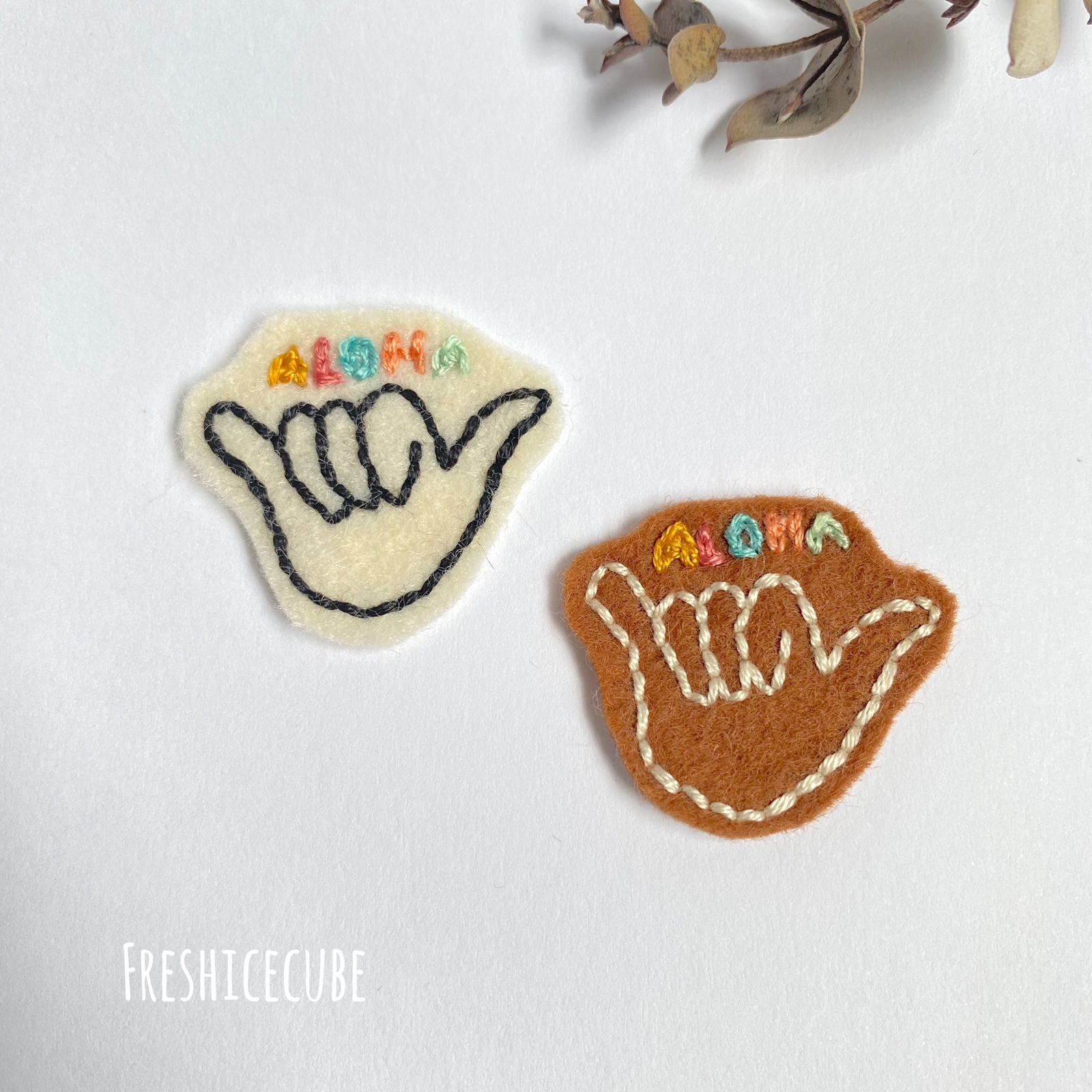 ♡Aloha♡様専用ページ】ハンドメイド フェルト ワッペン ネームタグ