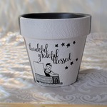 【ウェルカム】オールド・アメリカ・ボーイ・スター・多肉・花・植物　リメイク鉢２.５号