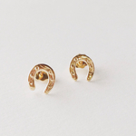 【GOLD】14KGF・ホースシュー・スタッドピアス