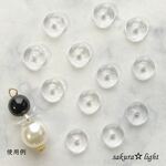 【50個】クリア スペーサー ドーナツ 10mm