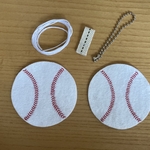  《手作りキット・野球ボール》フェルトのマスコット・部活応援マスコット⚾️野球部