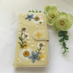春🌸押し花🌸手帳型スマホケース iphon6s