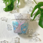 リメイク鉢☆マーメイド&水中花☆シルバー☆リメ鉢