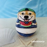 スイカ柴犬ちゃんセパレート水着(唐草)