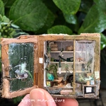 パタッと開く観葉植物屋さん/小さいおうち/miniドールハウスオブジェ/-283【kiyom】