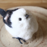 【シマエナガ】雪の妖精＊リアルシマエナガ/羊毛フェルト　インテリア雑貨　野鳥　鳥　小鳥　癒し　ぬいぐるみ　リアル