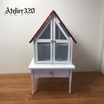 hitomi030様専用　家型棚＆テーブル1/12サイズ  ドールハウス ミニチュア家具     