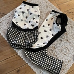 be-ma様オーダー品★犬服【夏物新作】接触冷感ブラックハートワンピース&ロンパース