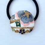 【新作】インド刺繍　ヘアゴム