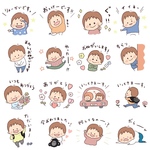 似顔絵LINEスタンプオーダー16個