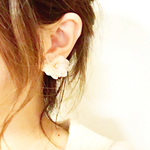 【sale】販売個数30個以上紫陽花white×pink flowerEarring＆Pierce
